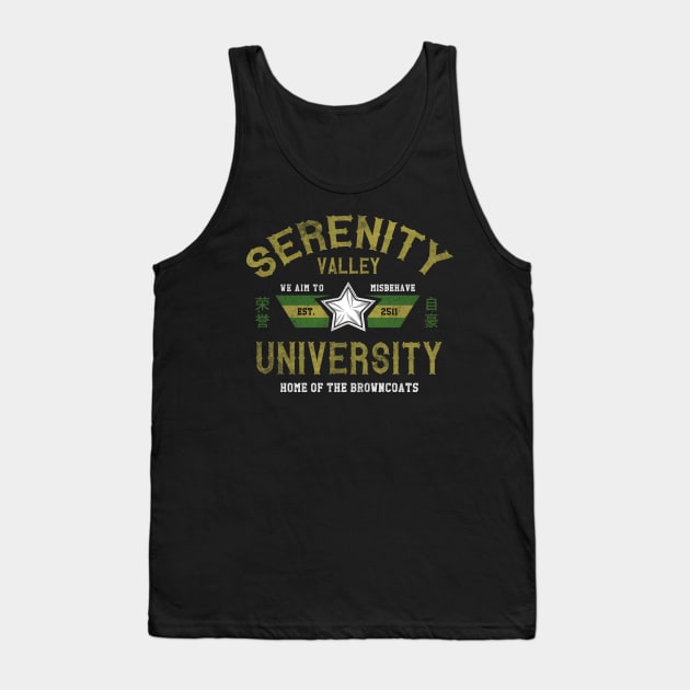 Serenity Valley University Tank Top by Arinesart